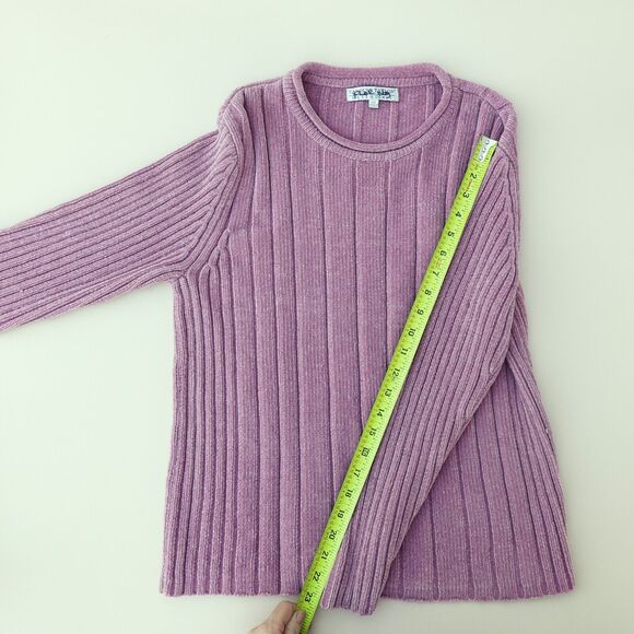 Essentials By Carolyn Taylor Sweater Women Small Light Pink Tight Knit Crew Neck - Picture 12 of 12